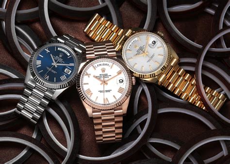 rolex day date colors